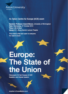 Prof Anand Menon, Europe: State of the Union